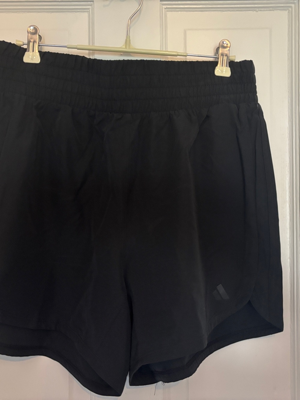 adidas Black Athletic Elastic-Waist Running Shorts
